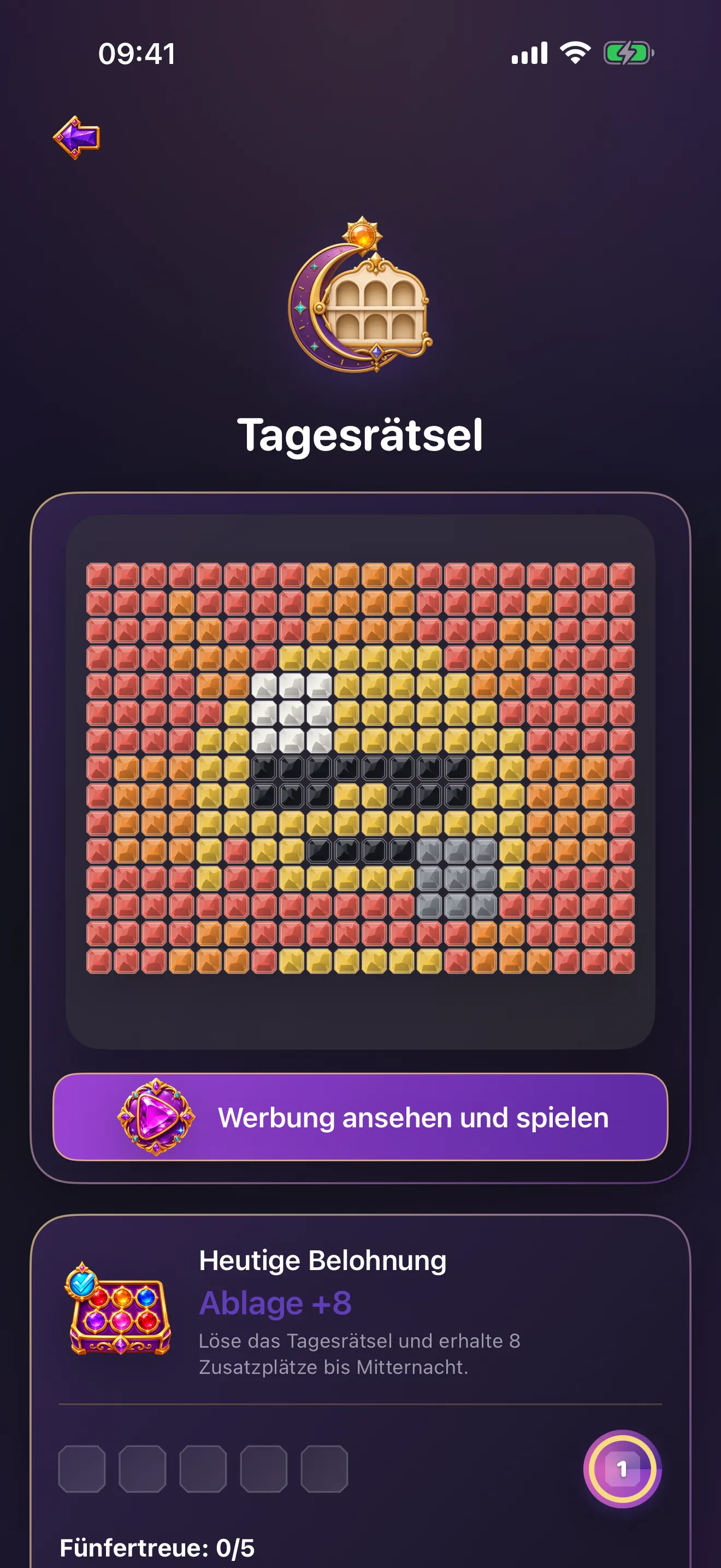 Jewelume: Juwelen-Puzzle – Tagesrätsel