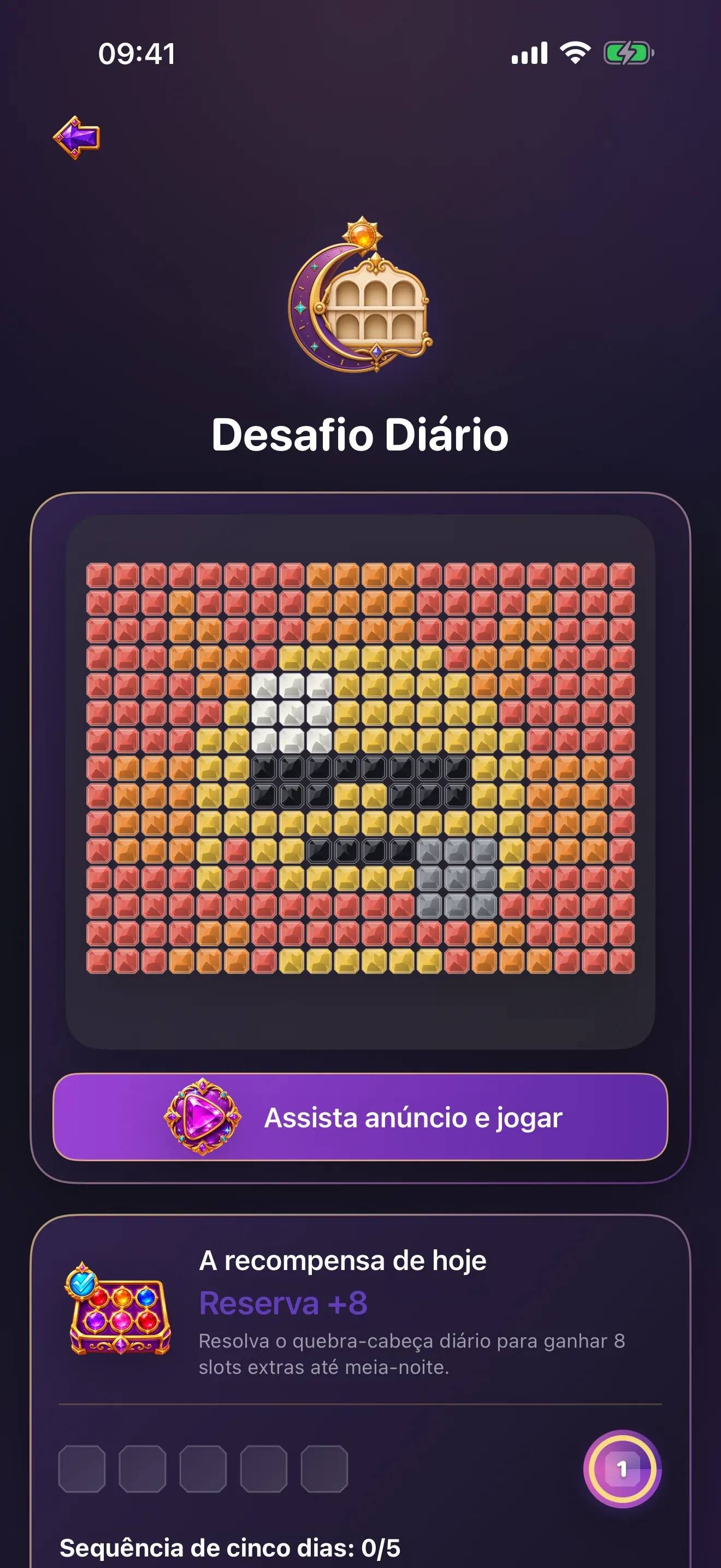 Jewelume: Puzzle de Gemas – Desafio diário