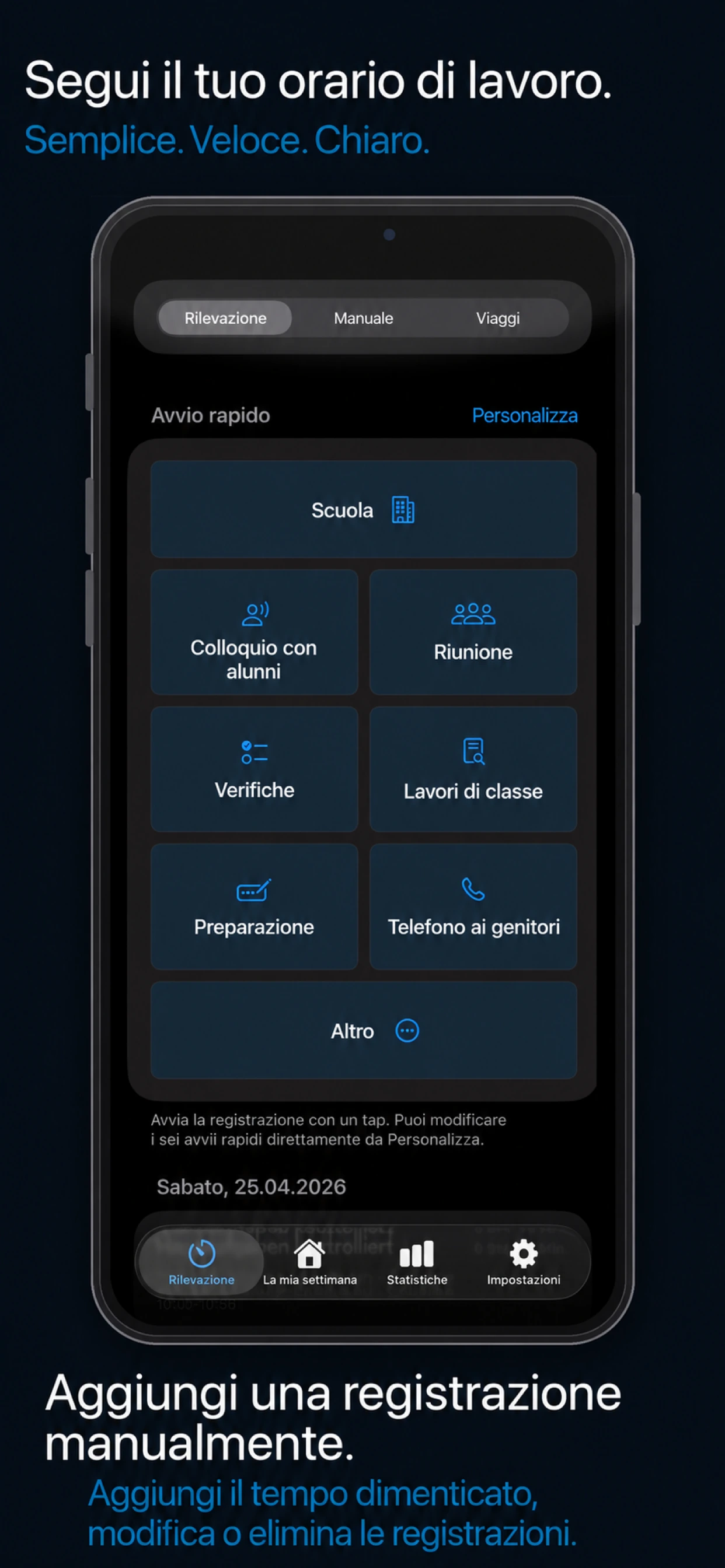 OreDocenti app screenshot