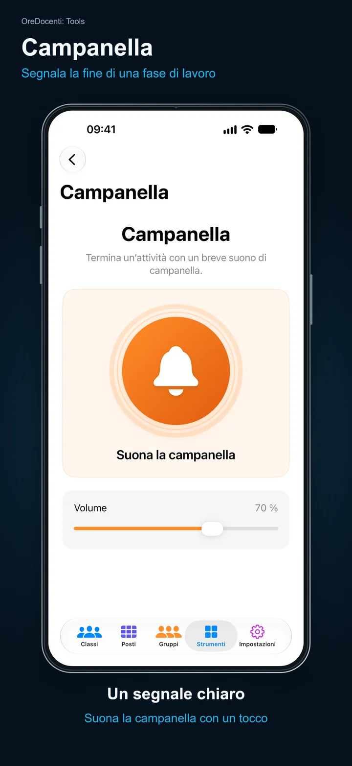 OreDocenti: Tools – Campanella: Segnala la fine di una fase di lavoro