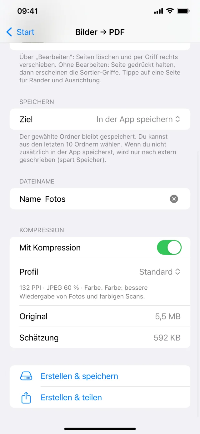 PDF - Shrink & Scan & OCR: PDFs aus Bildern erstellen