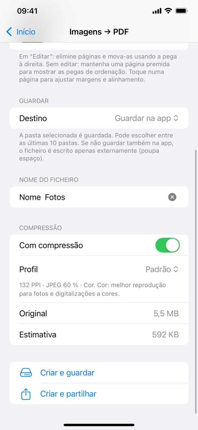 PDF - Shrink & Scan & OCR: Criar PDFs a partir de imagens