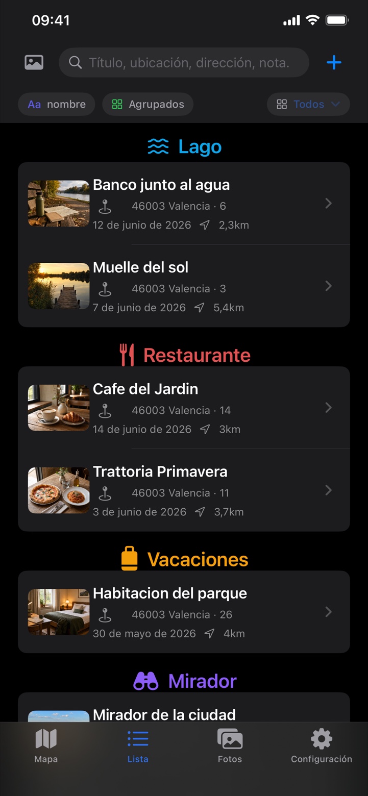 Placekeeper - Mis lugares Screenshot