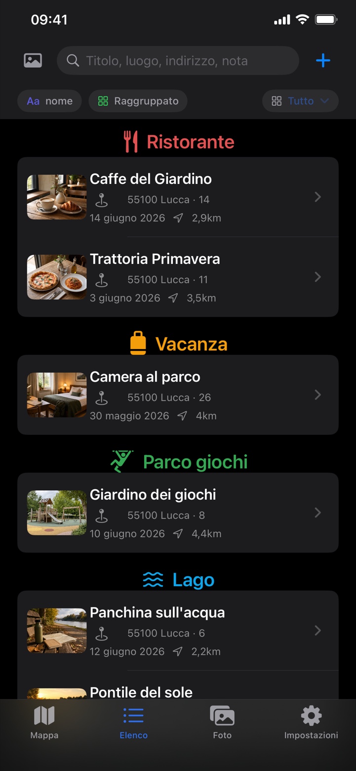 Placekeeper - I miei luoghi Screenshot