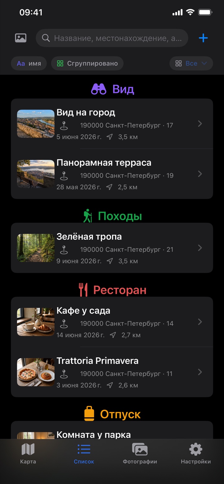 Placekeeper - Мои места Screenshot