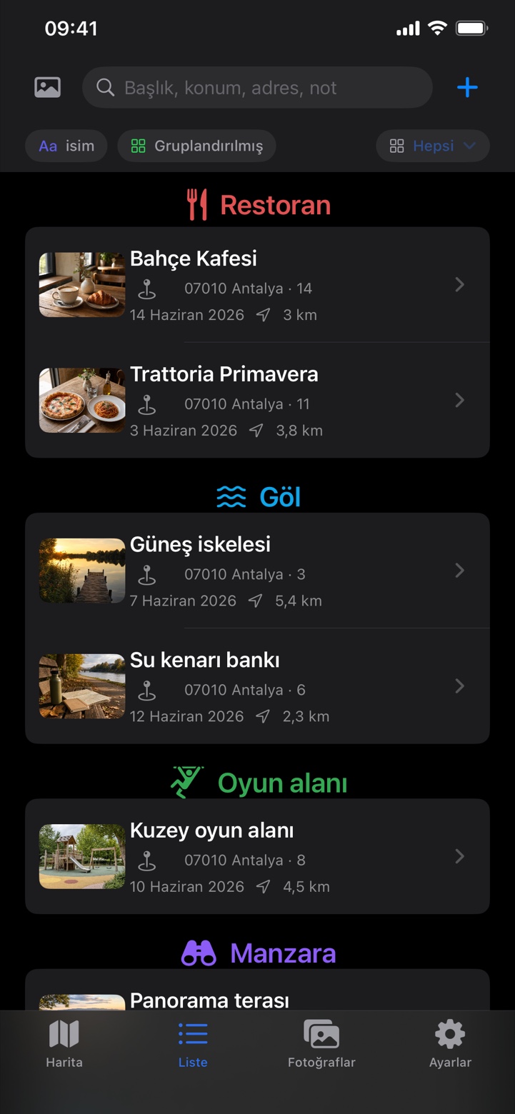 Placekeeper - Yerlerim Screenshot