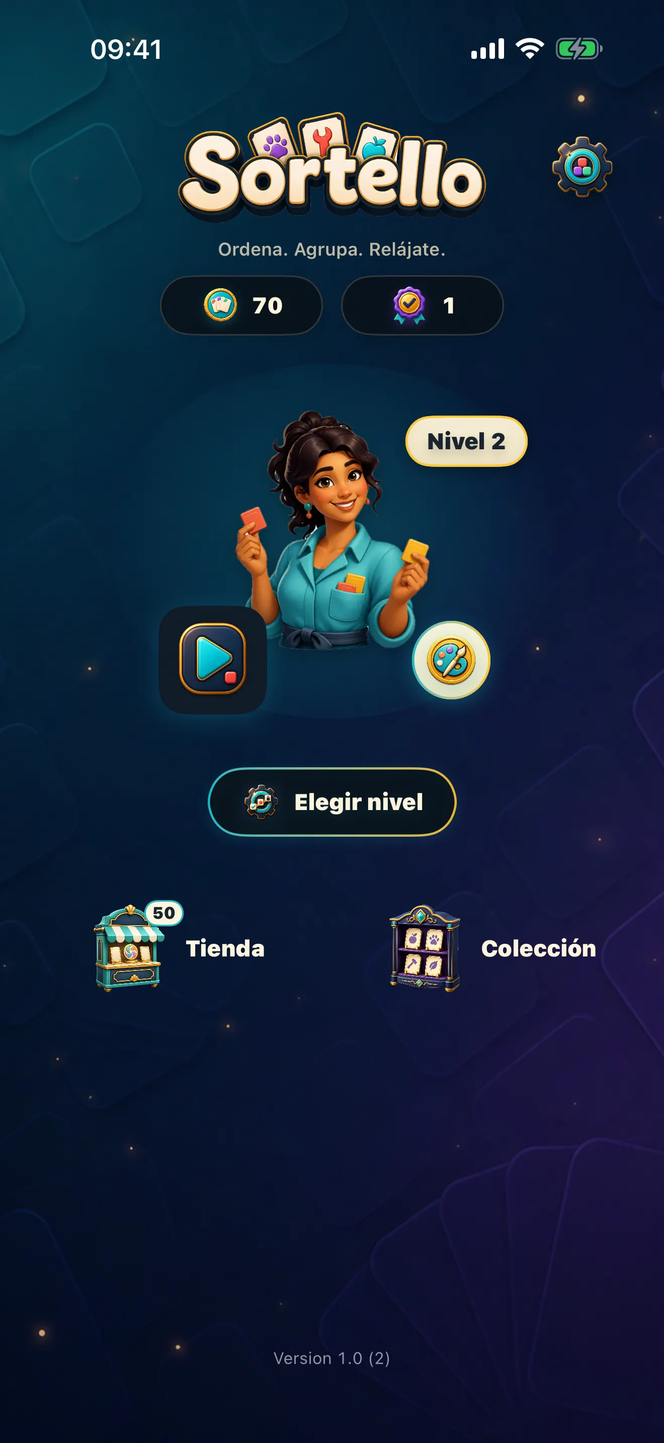 Sortello: Category Sort – Pantalla de inicio